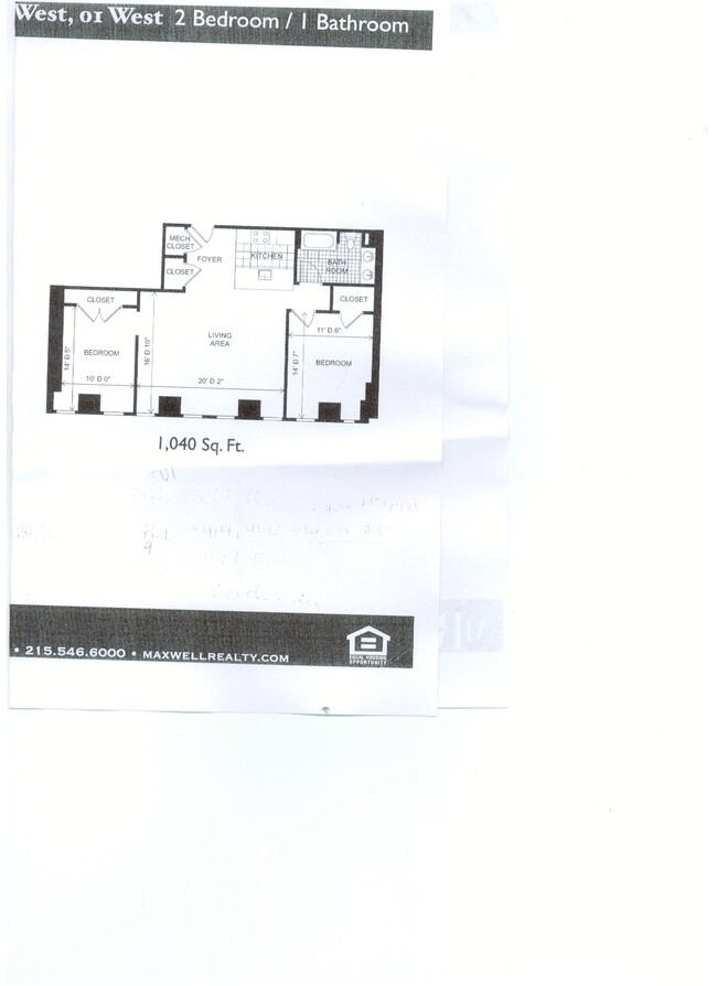 Floor Plan - 1011 Chestnut St