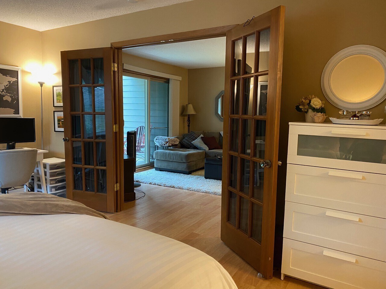 French Doors for privacy - 2160 Ridge Dr