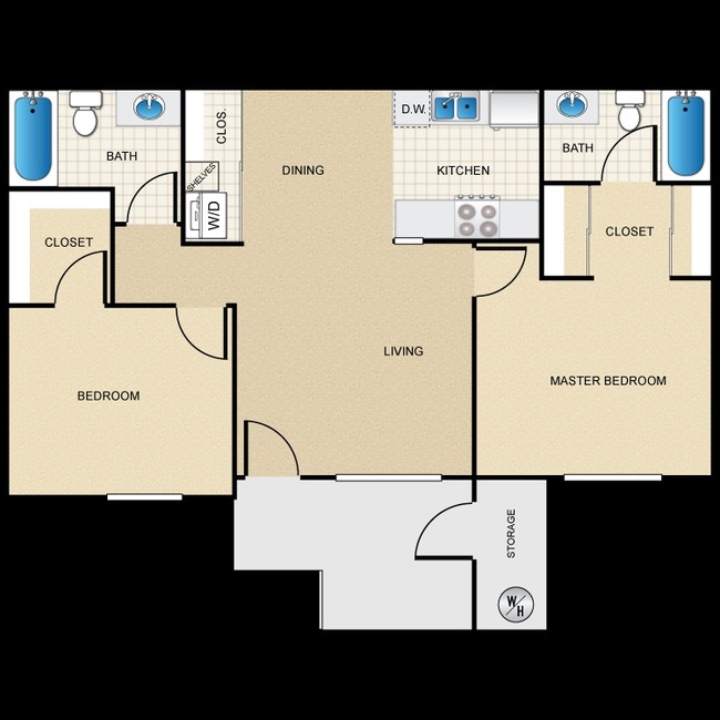 Floorplan - District 5800 Apartment Homes