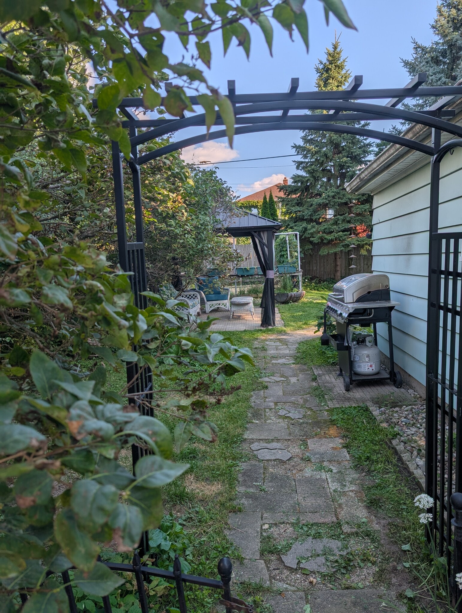 Back yard and gazebo - 2421 Upham St