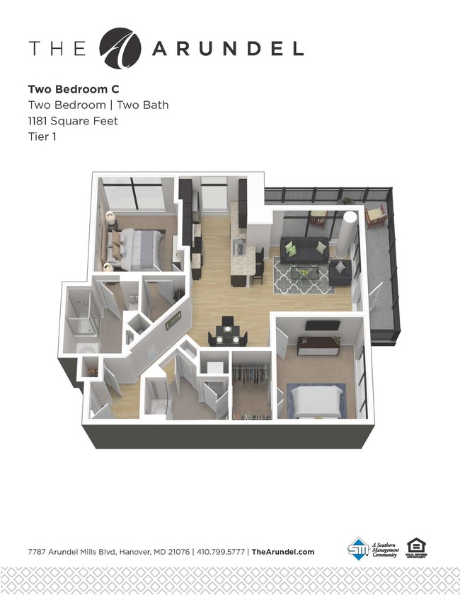 Floorplan - The Residences at Arundel Preserve