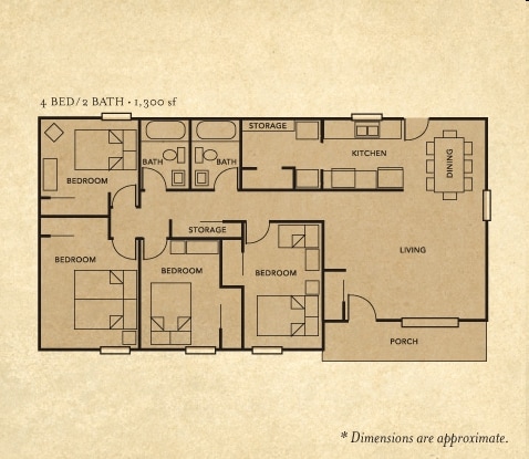 4BR/2BA - Cartersville Garden Apartments