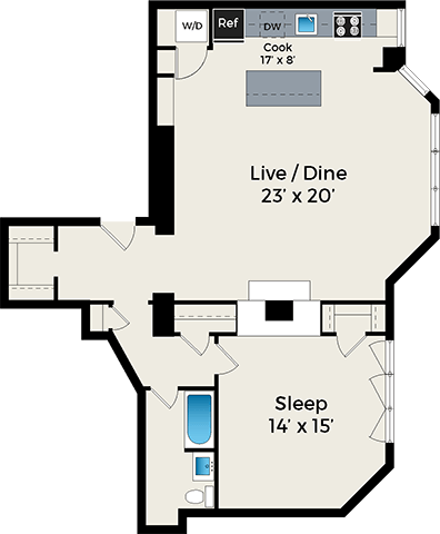 Floorplan - Park Fullerton by Reside