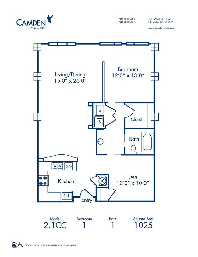 Floorplan - Camden Cotton Mills