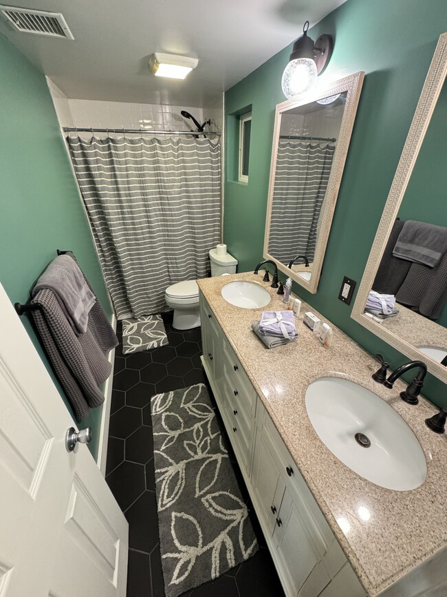 Newly renovated bathroom w double sink - 240 S 12th St