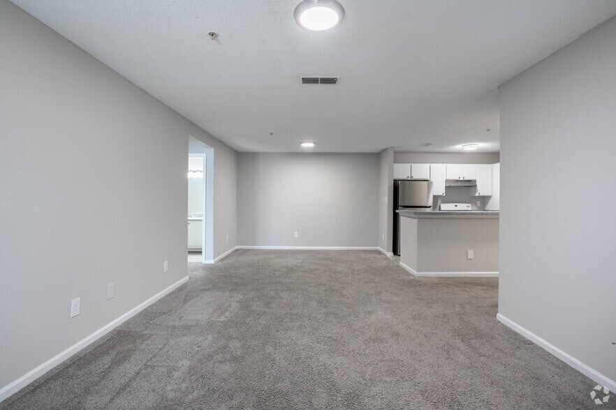 2BR, 2BA - 1,175SF - Living Room - St. Phillip Villas