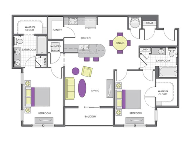 Pindo | 2 Bed / 2 Bath - The Hamilton at Lakeside