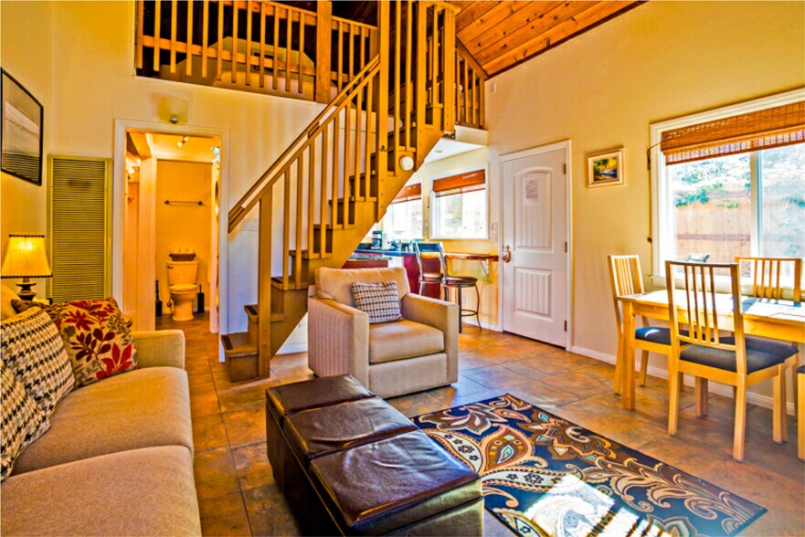 Loft stairs leading to loft bedroom - 6750 Draper Ave