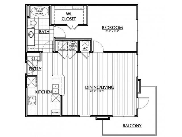 A3.2 â?? One bedroom, one bath home with 895 s.f. - CityVista Apartments