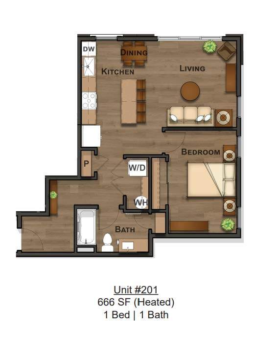 Residence 201 - Eliason Square Apartments