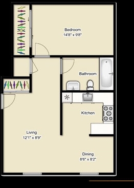 1BR/1BA - Kingston Manor