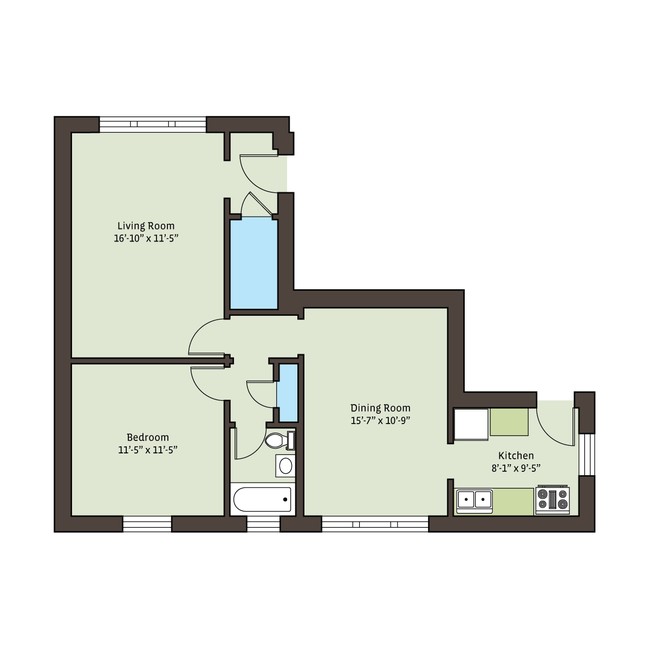 Floorplan - 5415 S. Woodlawn Avenue