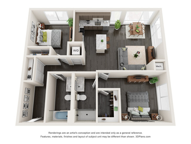 Floorplan - Claro at the Waterfront