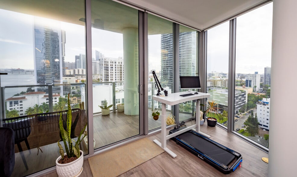 Optional standing desk with walking pad - 2900 NE 7th Ave