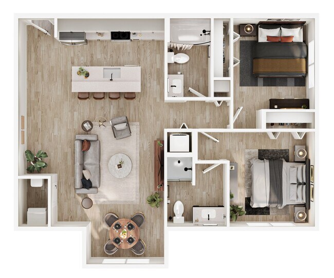 3233-A1 Floorplan - Prospect Flats