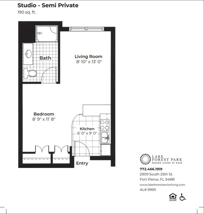 Floorplan - Lake Forest Park- Senior Living at Ease