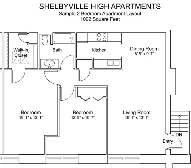 Old Shelby High Apartments 315 2nd St Shelbyville IN 46176