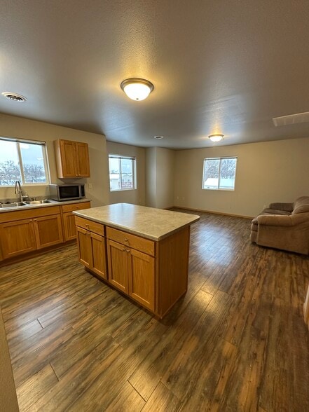 kitchen and living room - 1409 E Sioux Ave