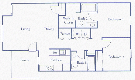 2BR/2BA - Limestone Crossing
