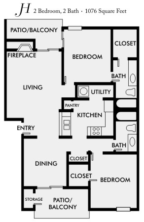 Floorplan - Spicewood Springs Apartment Homes