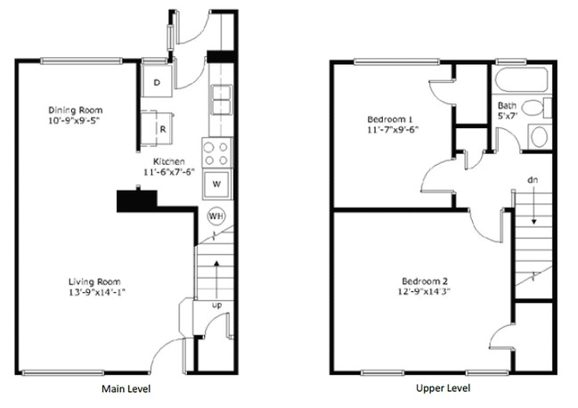 Floorplan - Homewood Townhouse Apartments