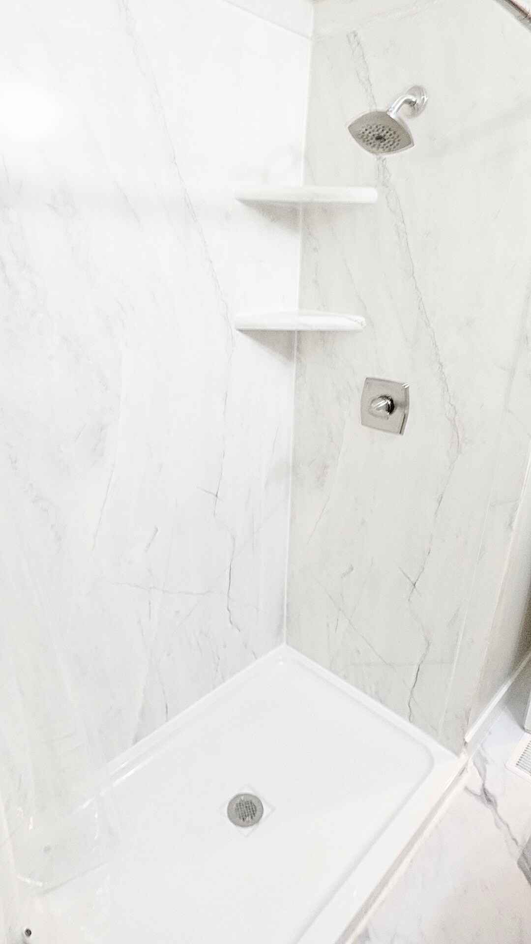 Brand New Flexstone Glacier Marble Shower. - 4967 Lindenwood Ave