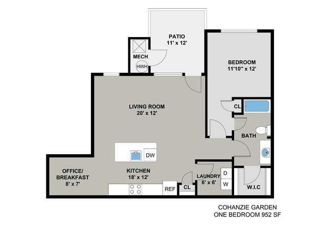 Cohanzie Garden Apartment 1BR/1BA - Waterford Woods