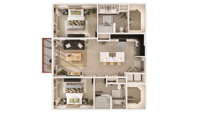Floorplan - The Rey Downtown