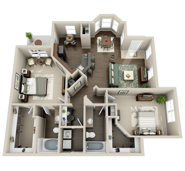 Floorplan - The Bryx at Kingwood