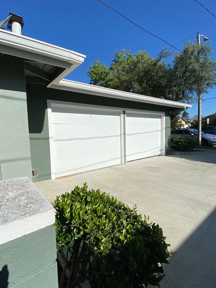 Garage for the unit is the one on the right - 1845 Anaheim Ave