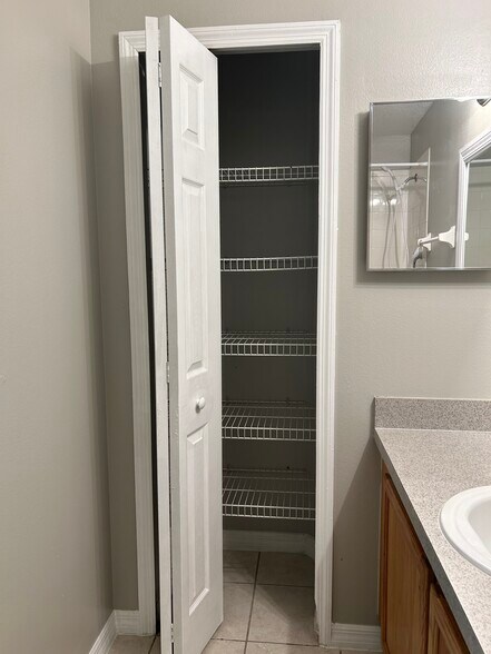Master bath linen closet - 700 Wilson St
