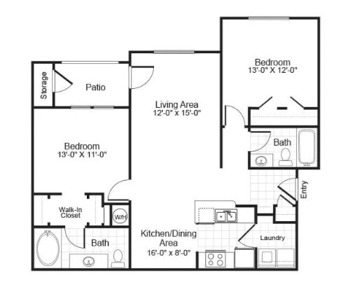 Floorplan - Falls Pointe at the Park