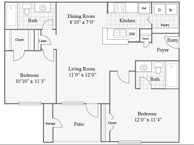 Floorplan - Radius at The Domain