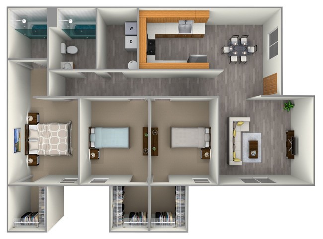 Floorplan - Summerwind Apartment Homes