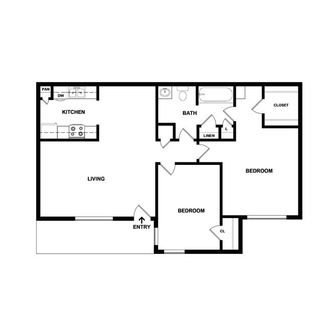 Floorplan - Lakeshore Villa Apartments