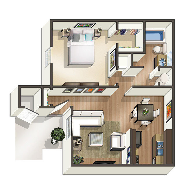 Floorplan - Echo Trail Apartments