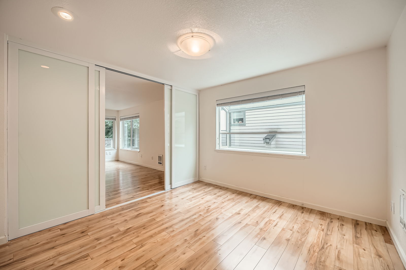 3rd Bedroom / Office and garden window (privacy glass sliders open) - 2940 76th Ave SE