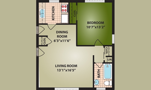 1BR/1BA - Glen Meadows Apartments