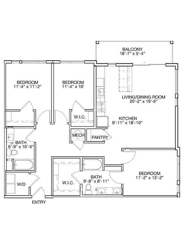 Floorplan - Ainsley at the Collective