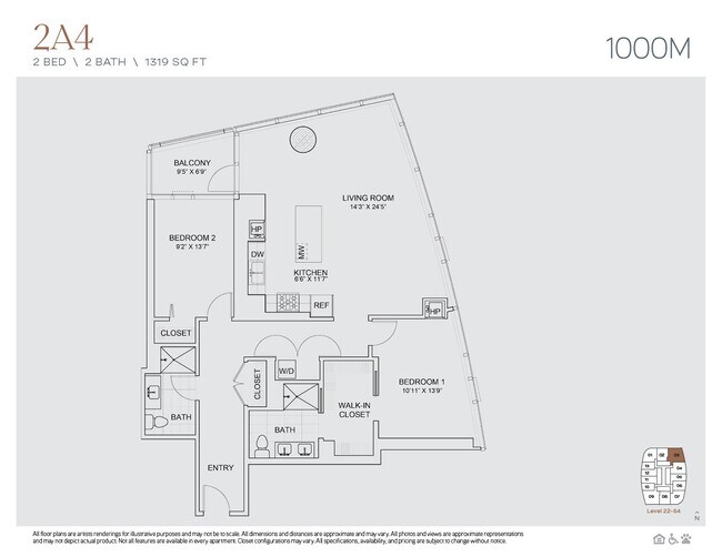 Floorplan - 1000M
