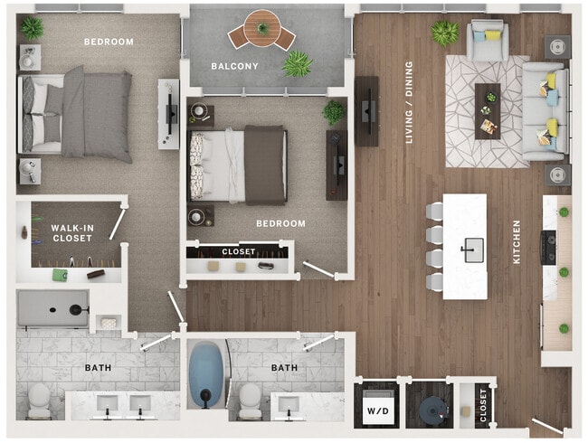 2BR/2BA - C4 - Industry Indianapolis