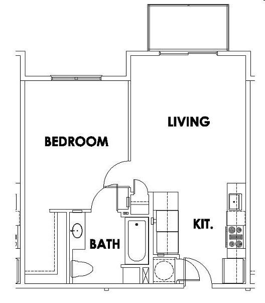 1BR/1BA - Perry Street Apartments