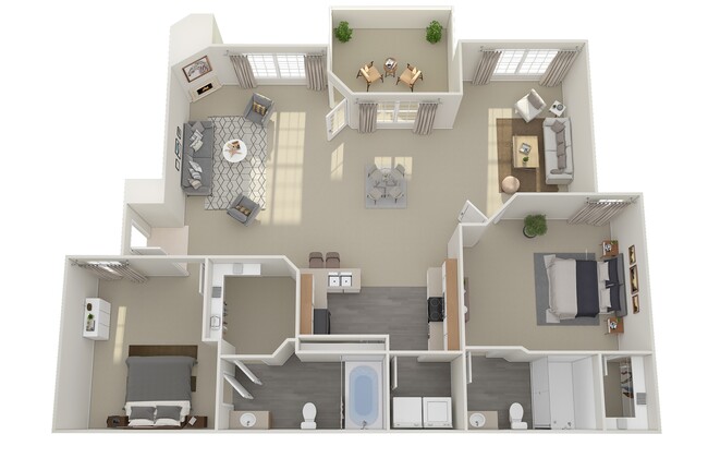 Floorplan - Village at Desert Lakes Apartment Homes