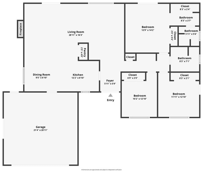 Building Photo - Cozy 3 Bed/2 Bath Home in SW Bakersfield w/ RBP & Security Deposit Alternative Option