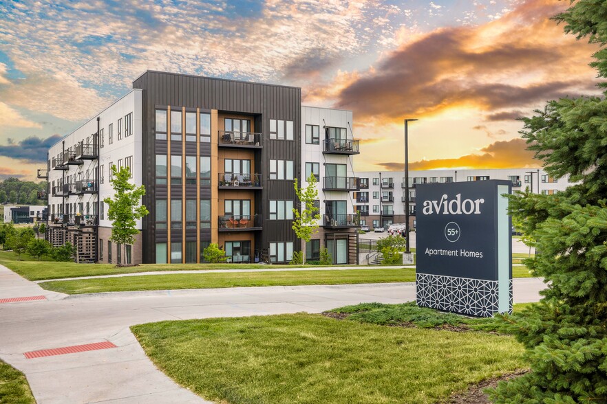 Entrance of Community - Avidor Omaha 55+ Active Adult Apartment Homes