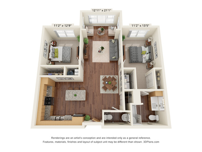 Floorplan - Haven at Congaree Pointe 55+ Apartments