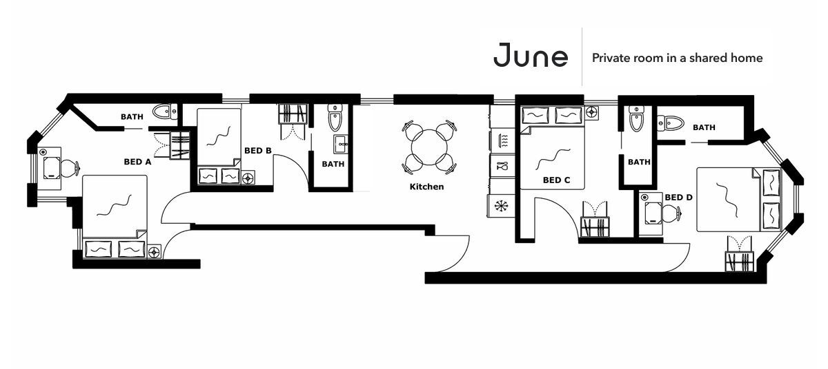 Building Photo - Room in Shared 4 bed/4 bath home