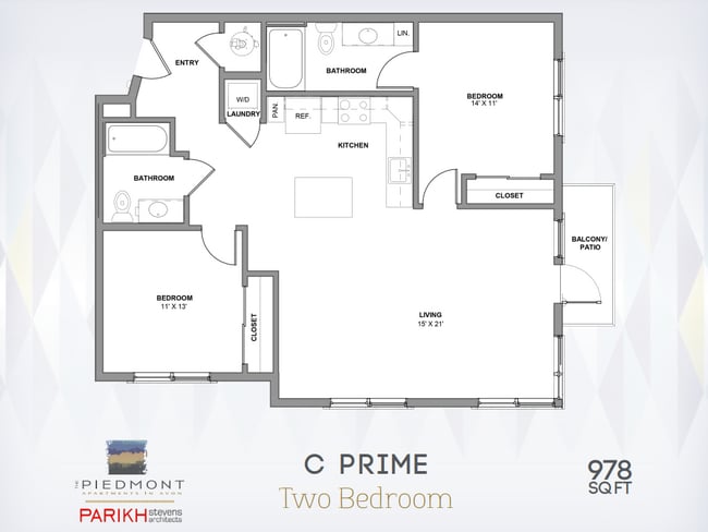 Floorplan - The Piedmont Apartments