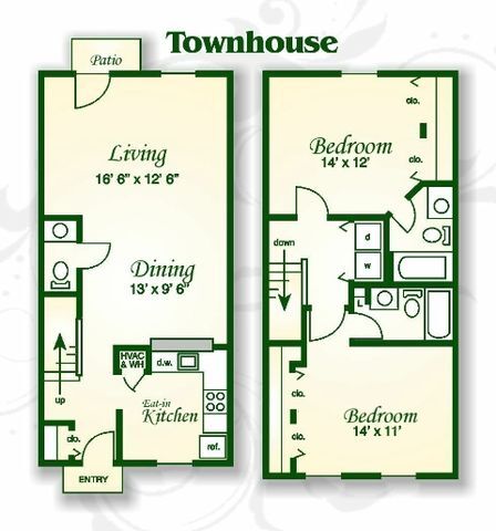 Floorplan - Beaver Creek Apartments and Townhomes