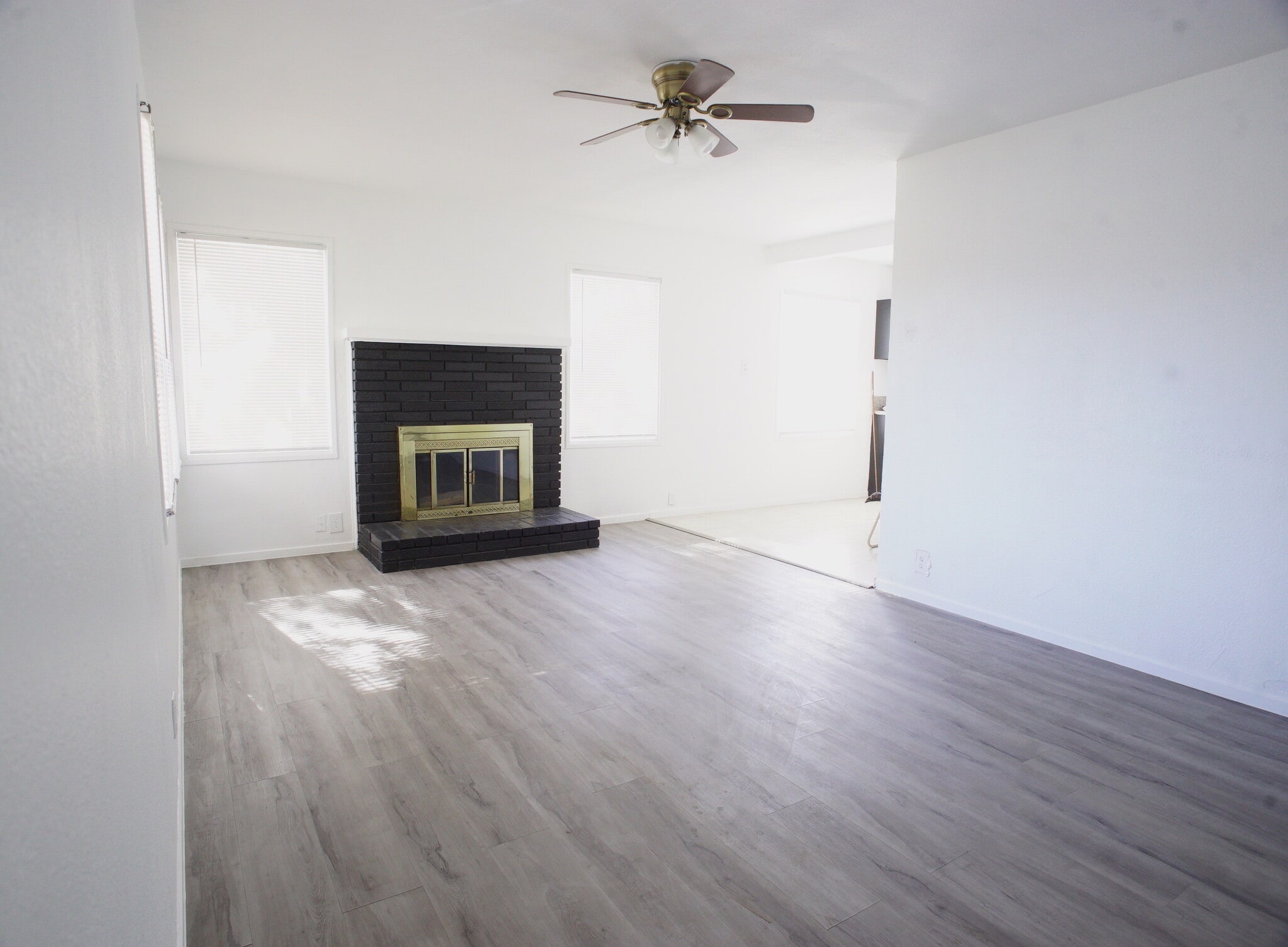 Large living room with working fireplace - 45127 Division St